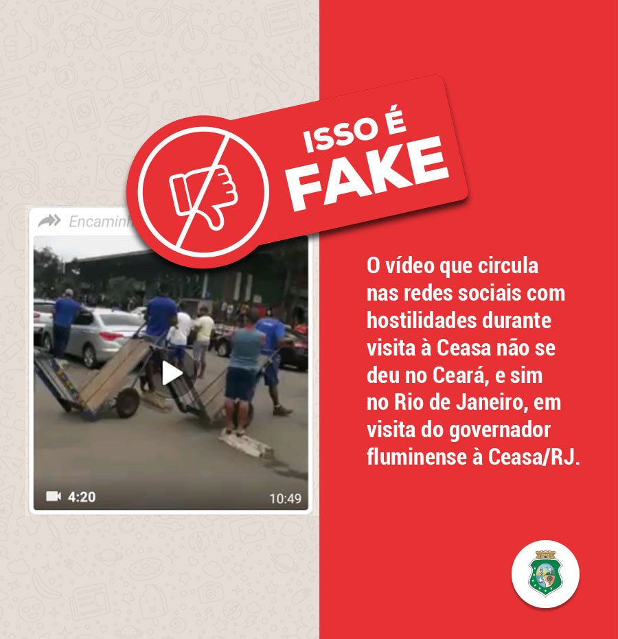 Vídeo de governador hostilizado em Ceasa não é no Ceará