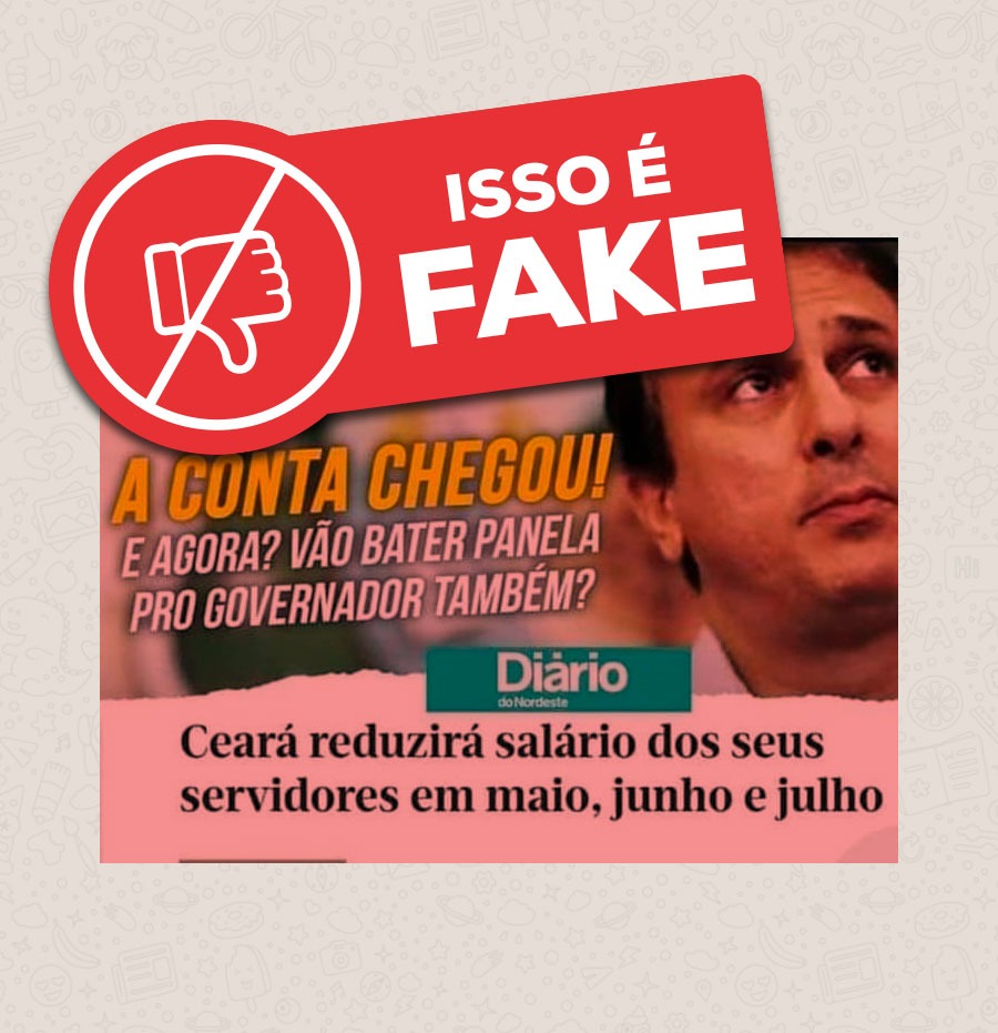 É falsa a insinuação de redução salarial dos servidores públicos estaduais