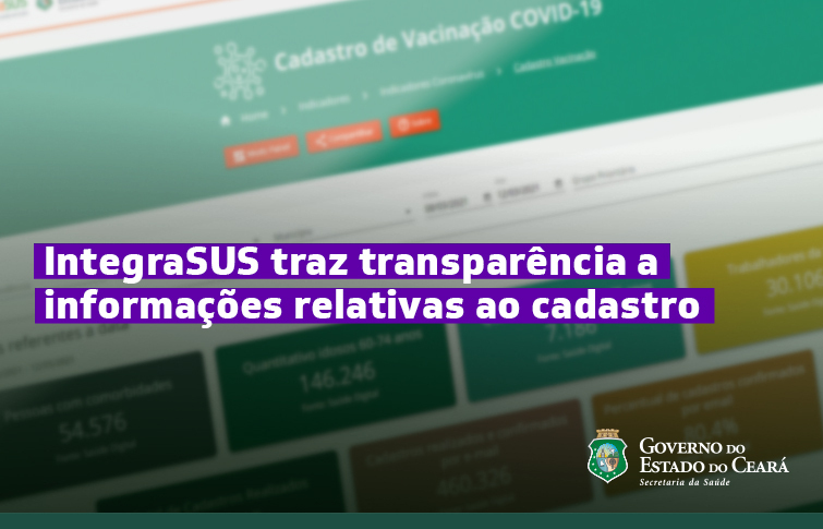 Sesa lança painel de dados do Cadastro Estadual de Vacinação; inscrições seguem até 27 de março
