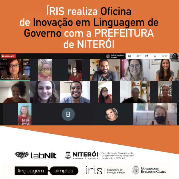 Íris realiza Oficina de Inovação em Linguagem de Governo com a Prefeitura de Niterói