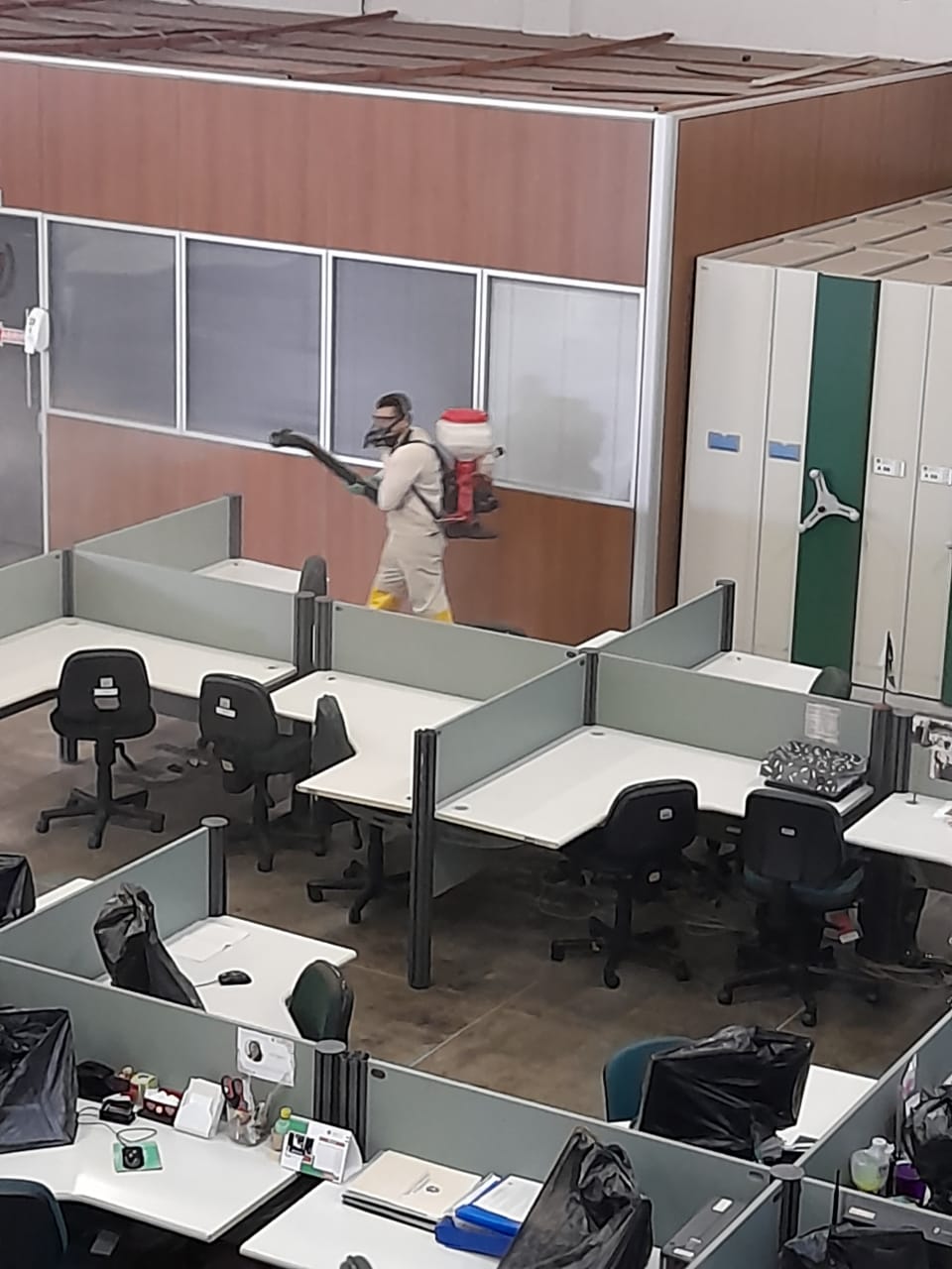 Aesp recebe ação de sanitização e desinfecção no combate à Covid-19