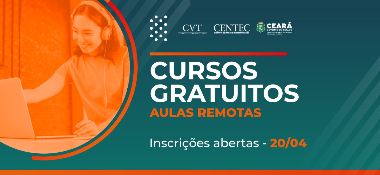Centec abre inscrições para 1.000 vagas em cursos gratuitos nesta terça-feira (20)
