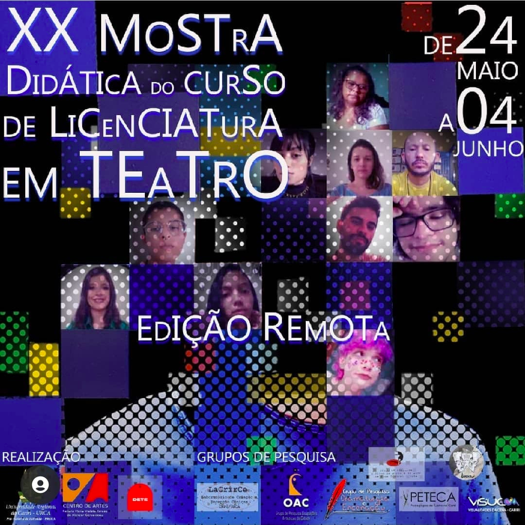 Departamento de Teatro realiza de 24 de maio a 4 de junho a XX Mostra de Teatro da Urca