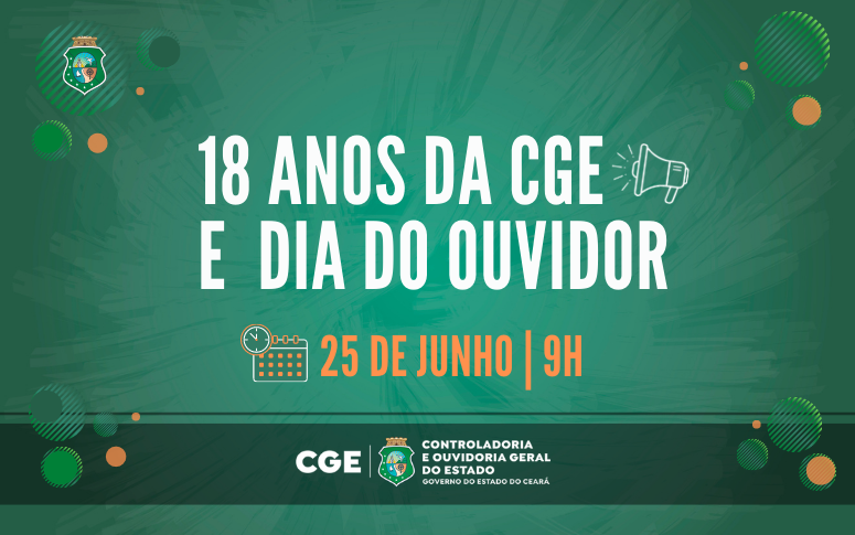 CGE promove evento em comemoração aos 18 anos de criação do órgão e ao Dia do Ouvidor