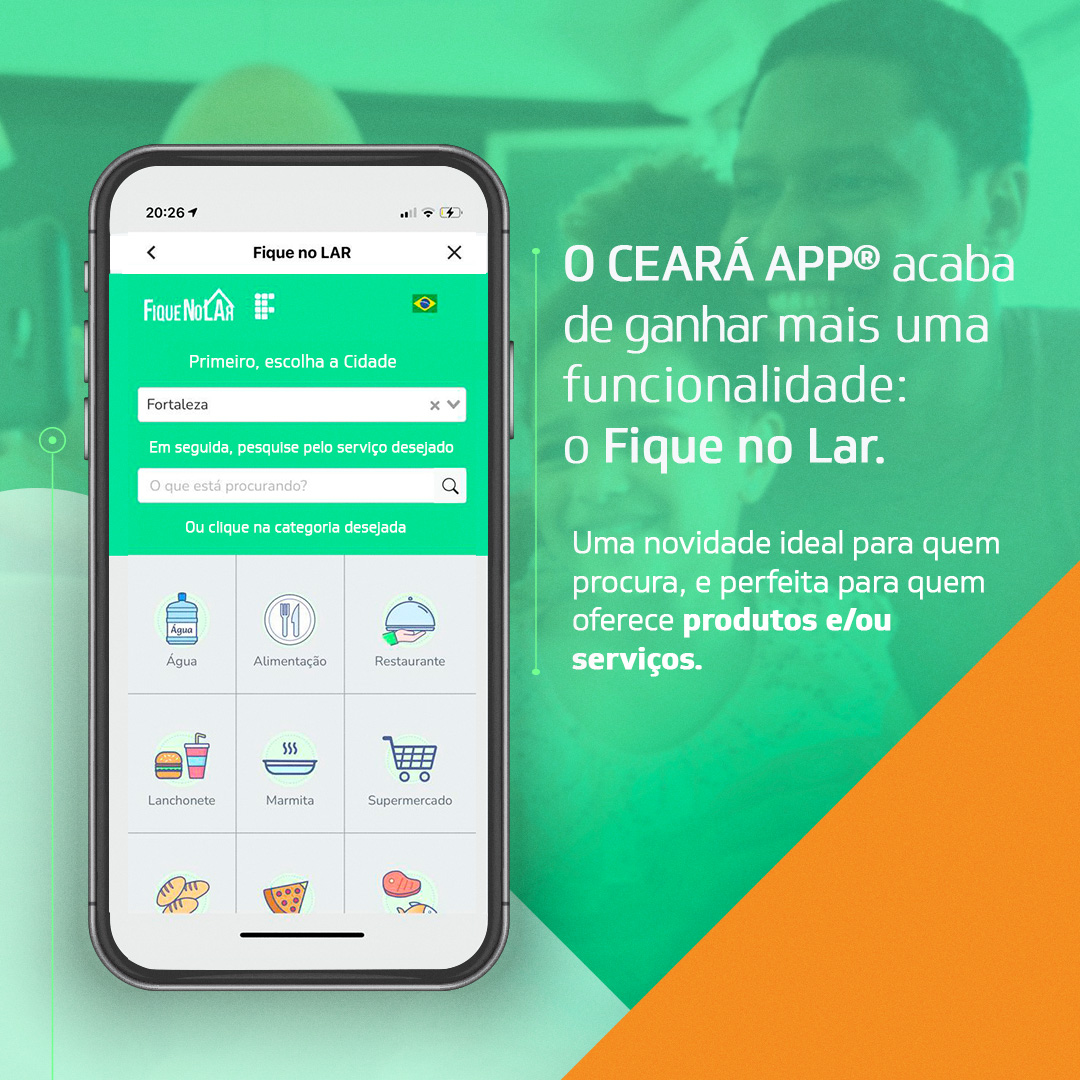 Plataforma para conectar clientes e negócios é a nova funcionalidade disponível no Ceará App