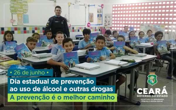 Forças de Segurança do Ceará atuam na prevenção de álcool e drogas em crianças e adolescentes