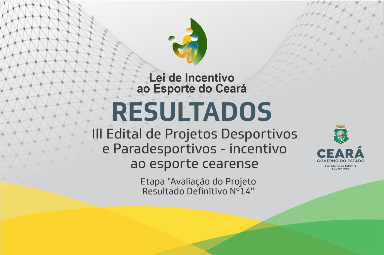 Sejuv divulga resultado definitivo dos projetos da Lei de Incentivo ao Esporte
