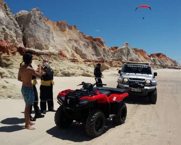 Detran-CE realiza Operação Praias e efetua mais de 100 procedimentos para coibir trânsito indevido de veículos