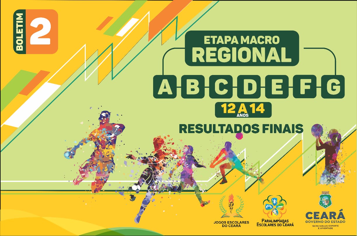 Sejuv divulga boletim nº 02 dos Jogos Escolares referente ao resultado da etapa macrorregional