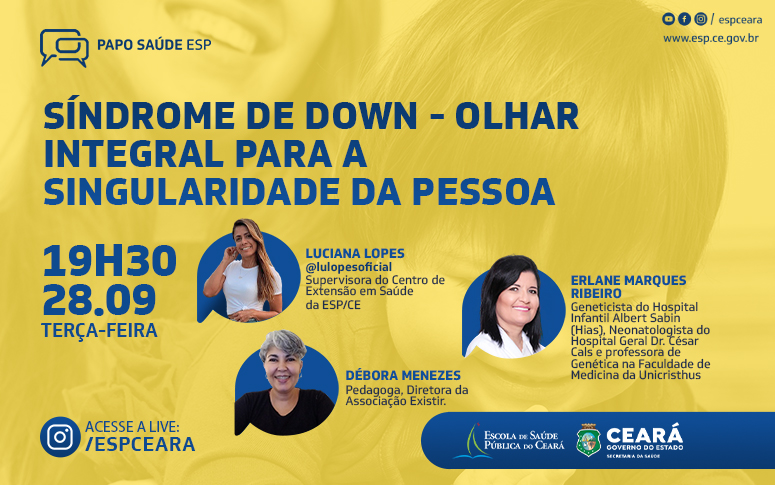 Singularidade da pessoa com síndrome de down é destaque do Papo Saúde desta terça-feira (28)