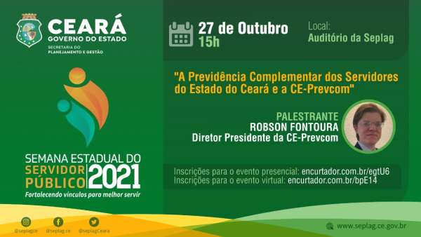 Previdência Complementar é tema de palestra na Semana do Servidor