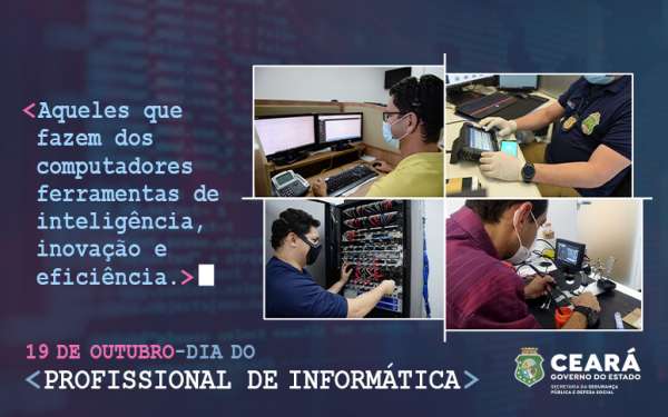 Profissionais de informática atuam na SSPDS exercendo um trabalho de inovação, tecnologia e excelência