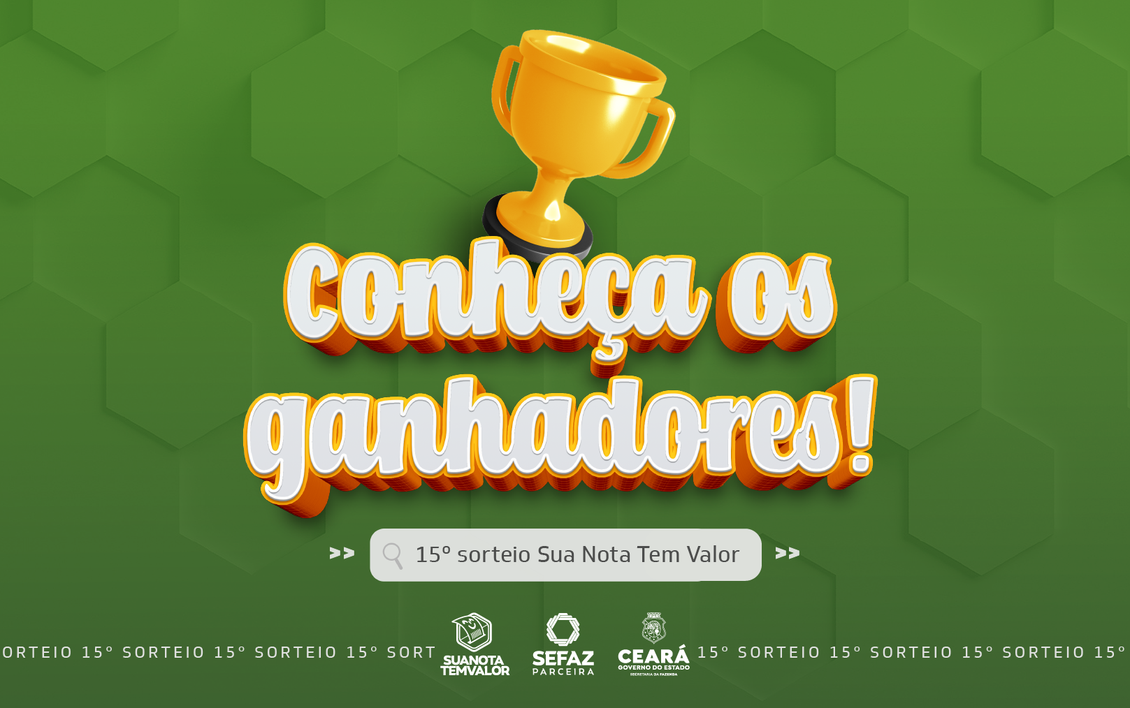 Sua Nota Tem Valor: conheça quem são os ganhadores do 15º sorteio
