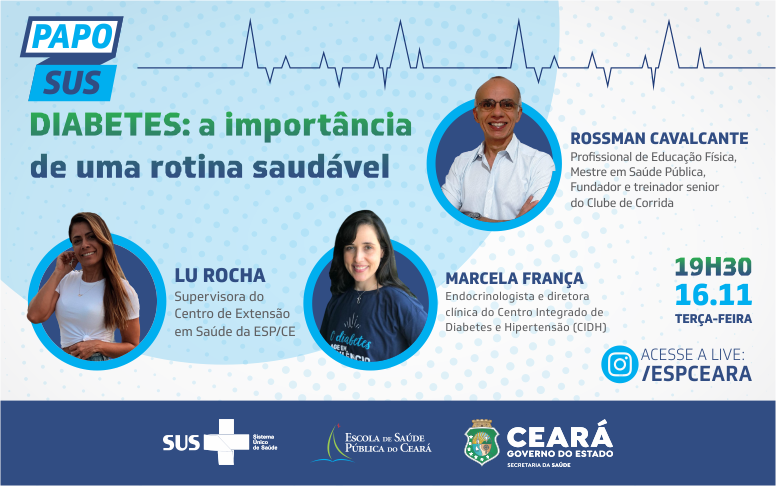 Papo SUS destaca a importância de uma rotina saudável para a prevenção de diabetes