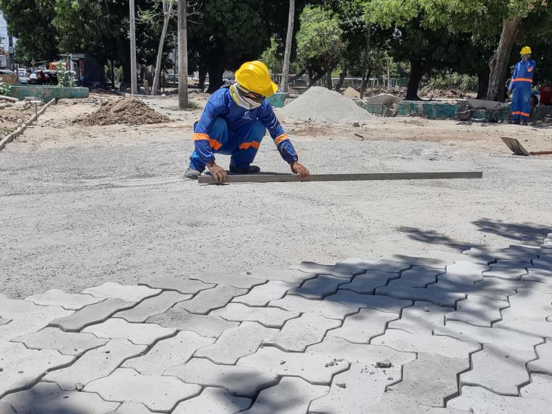 Obra de requalificação da Lagoa da Maraponga chega a 45% de execução