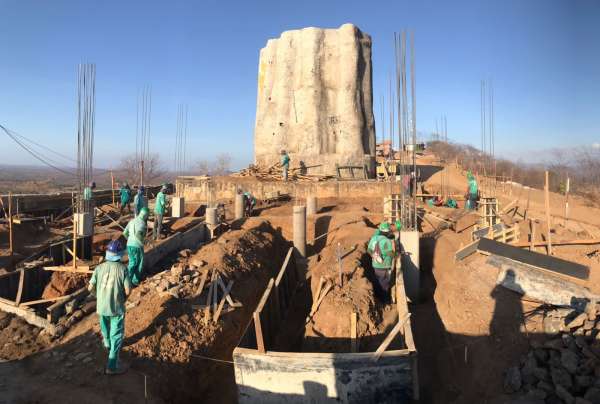 Em Caridade, monumento de Santo Antônio terá 36 metros de altura