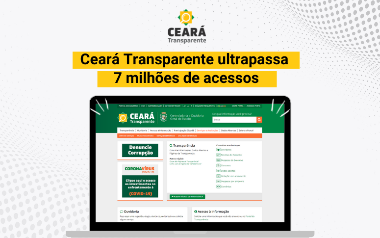 Ceará Transparente ultrapassa 7 milhões de acessos