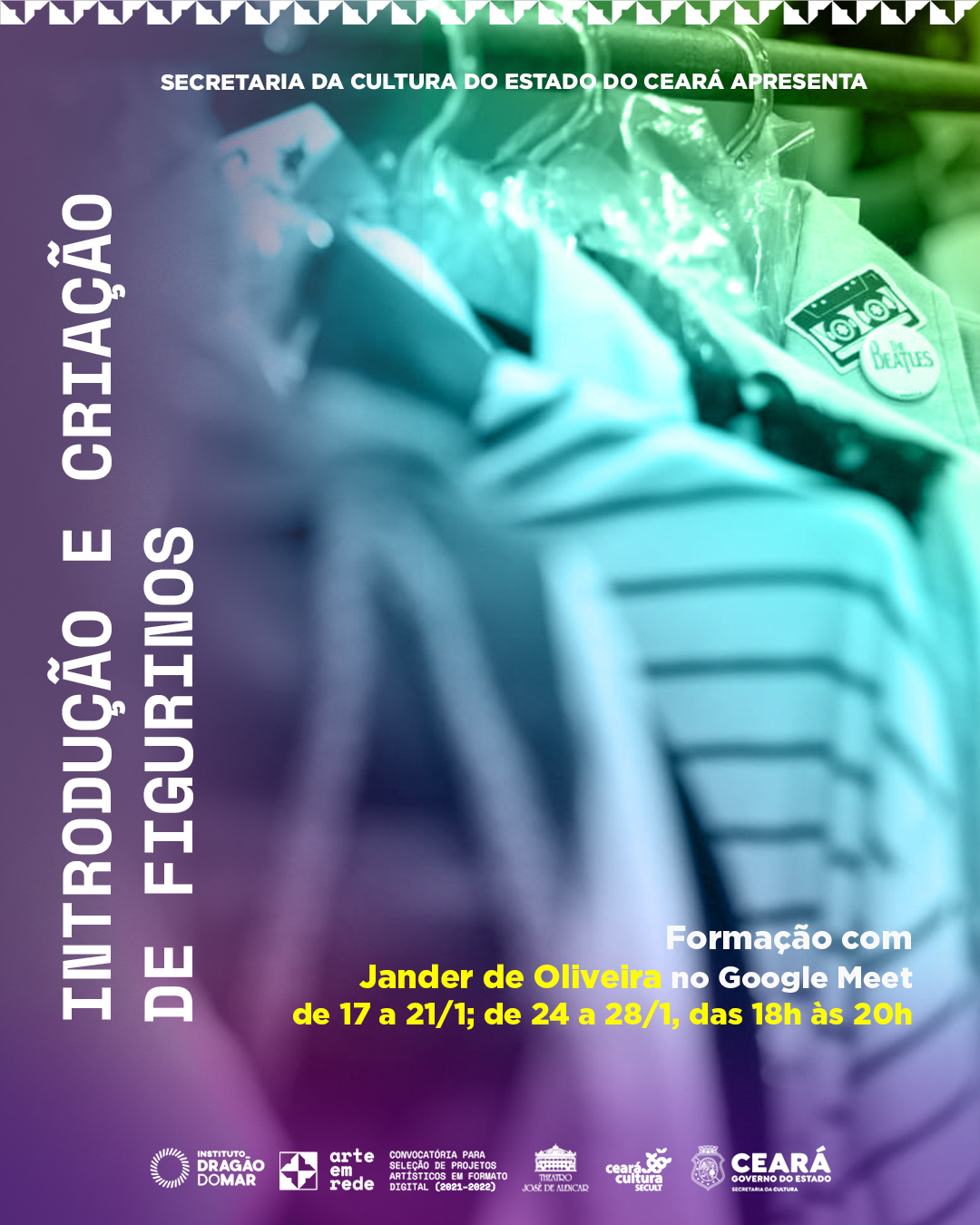 Arte em Rede abre inscrições para o curso “Introdução e Criação de Figurinos”