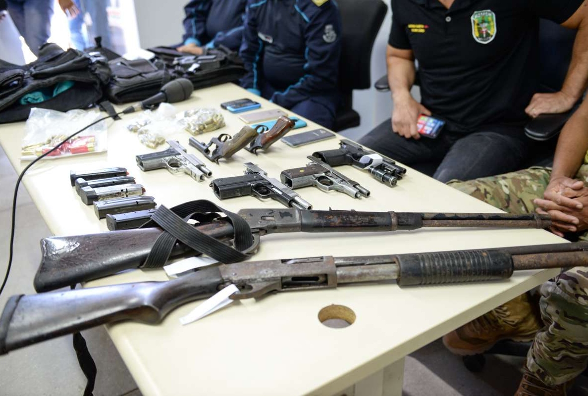 Forças de Segurança apreenderam mais de 12 mil armas de fogo nos últimos dois anos no Ceará