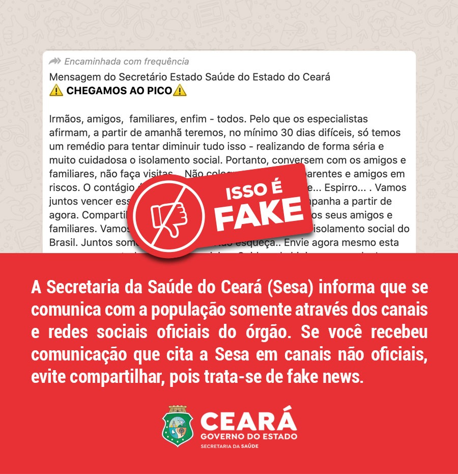 Antifake: Mensagem encaminhada com título Chegamos ao Pico é falsa