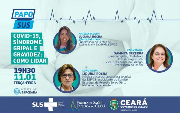 Papo SUS aborda Covid-19, síndrome gripal e gravidez nesta terça (11)