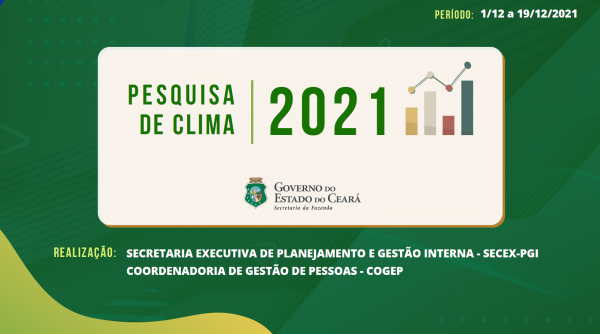 Sefaz divulga resultados da Pesquisa de Clima Organizacional 2021