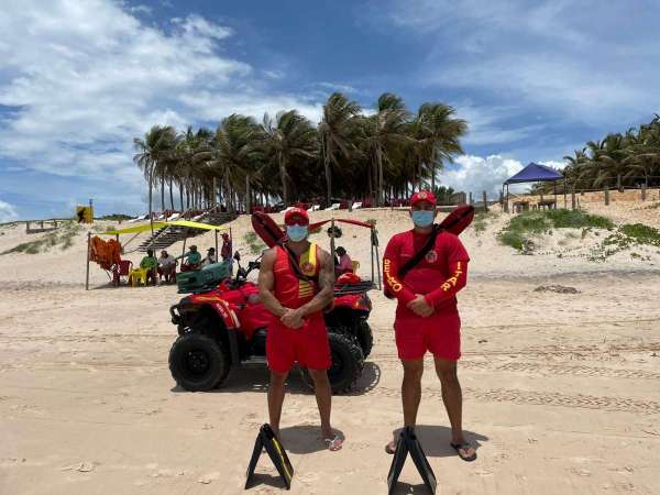 Banhistas são salvos pelo Corpo de Bombeiros no final de semana