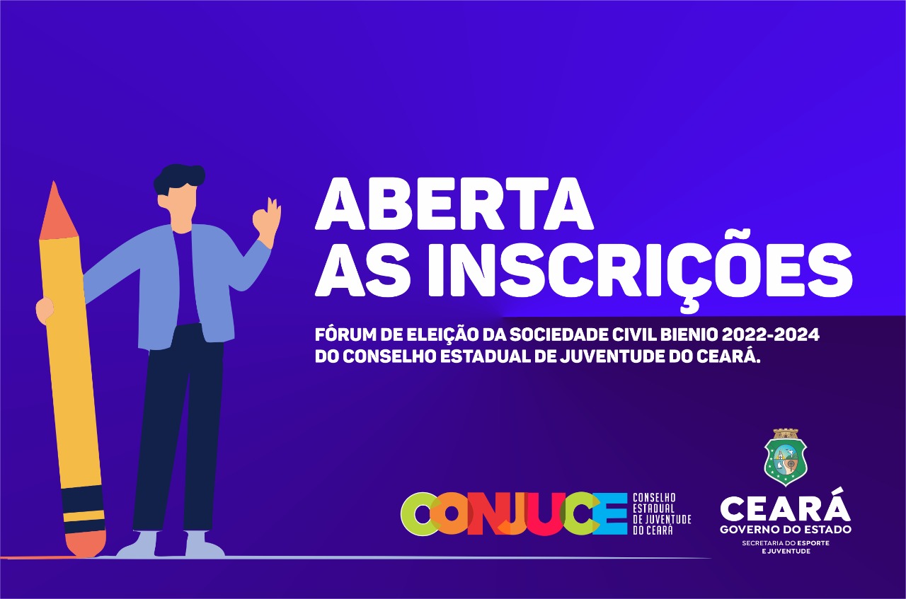 Representantes podem se inscrever para o Fórum Próprio Eletivo da Sociedade Civil – Biênio 2022-2024 do Conjuce