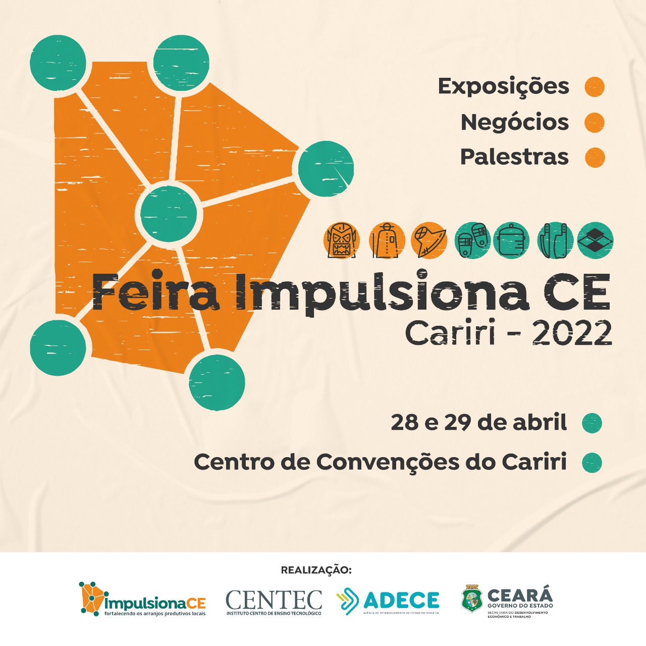 Centec realiza feira para impulsionar negócios da região do Cariri