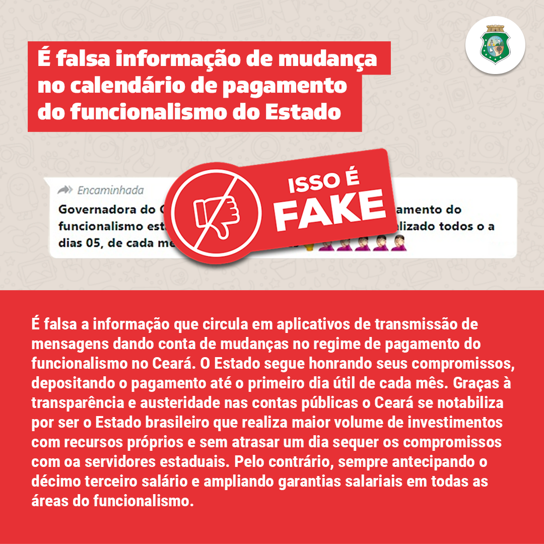 Antifake: É falsa informação de mudança no calendário de pagamento do funcionalismo do Estado