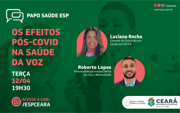 Pós-covid: “Papo Saúde” discute sequelas e tratamentos para voz nesta terça-feira (12)