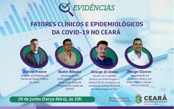 “Evidências”: 2ª edição do evento destaca fatores clínicos e epidemiológicos da covid-19 no Ceará