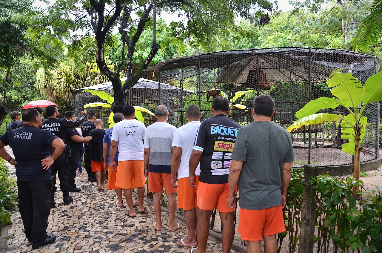 Internos do Instituto Psiquiátrico Governador Stênio Gomes participam de agenda social no Zoológico Sargento Prata