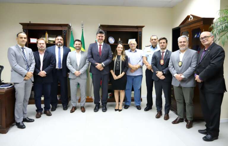 Cúpula da Segurança Pública do Estado realiza visita institucional ao Ministério Público do Ceará