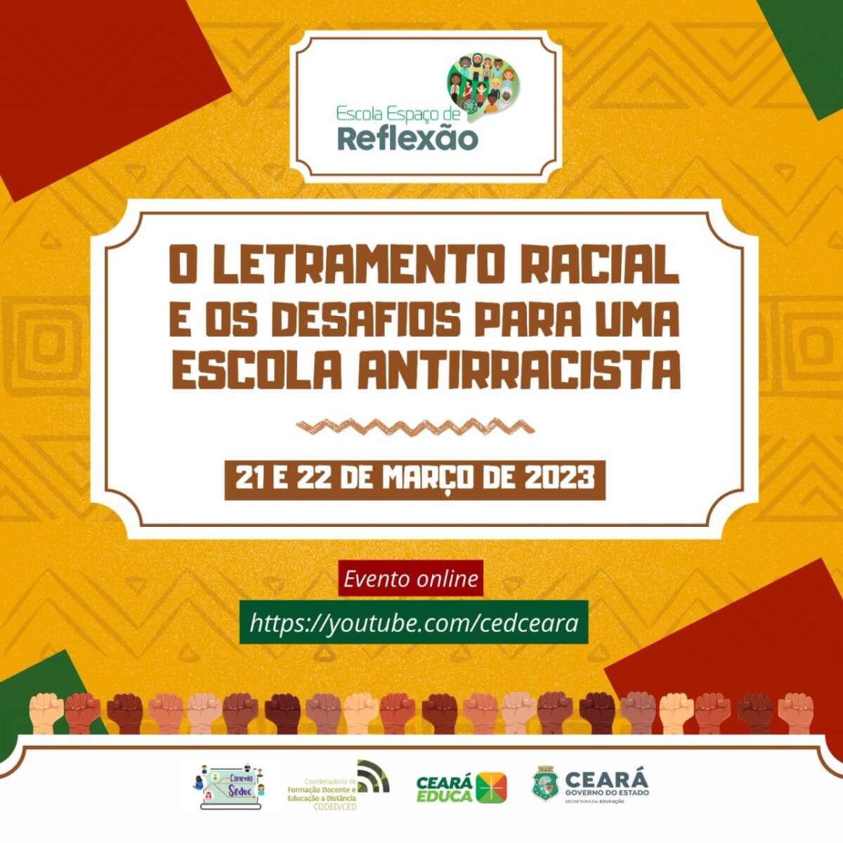 Educação antirracista é tema da edição de 2023 do Escola Espaço de Reflexão