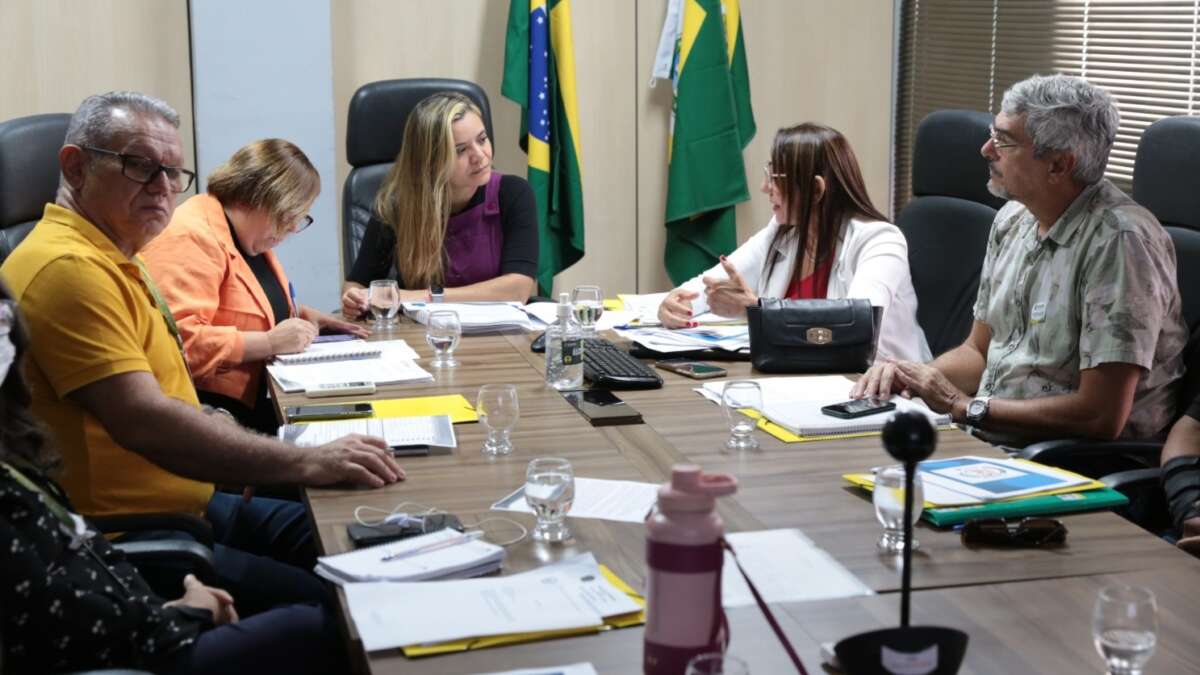 Secretária executiva Oderlânia Leite e CAE reúnem-se para alinhamentos relativos ao PNAE