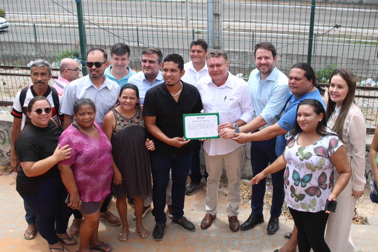Seinfra inicia construção da passarela do VLT Vicente Linhares, na Comunidade do Trilho