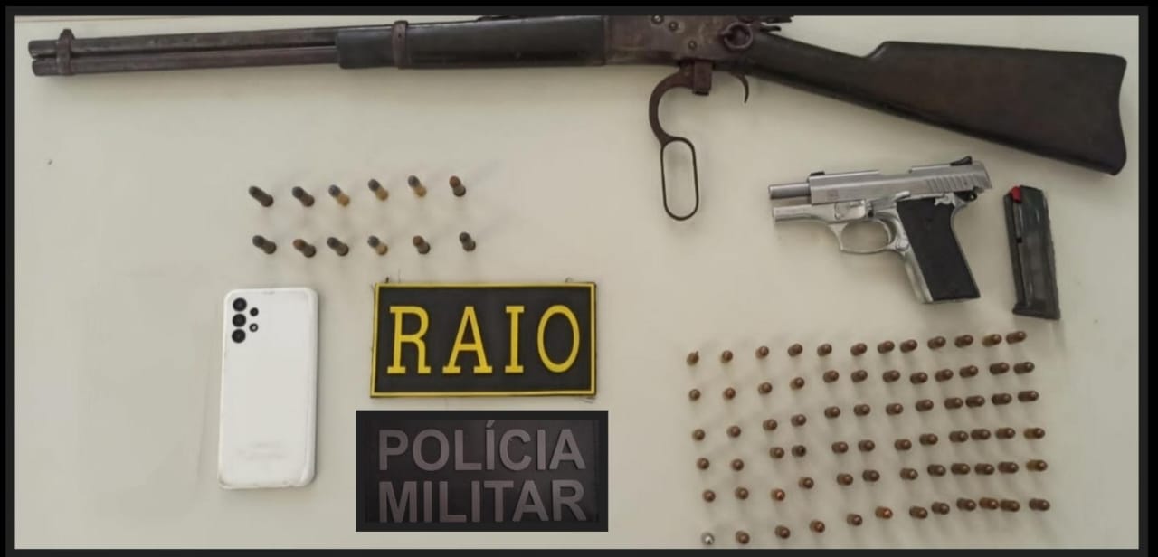 Homem é preso em flagrante por posse irregular de arma de fogo em Icapuí