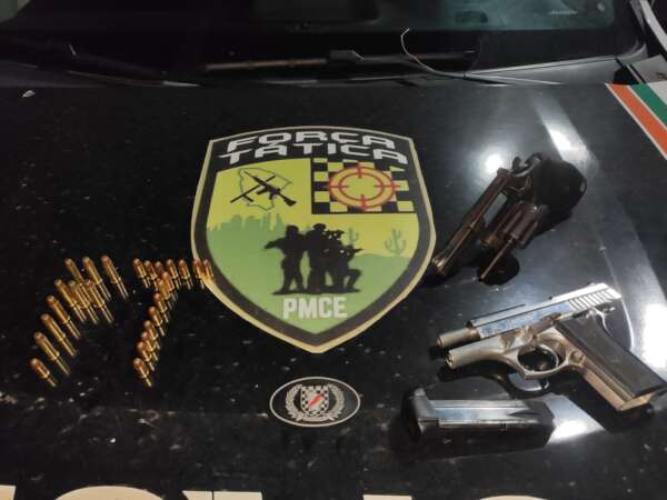 Polícia Militar captura quatro suspeitos com armas de fogo e munições no bairro São João do Tauape