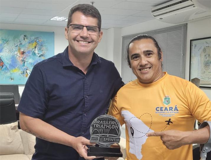 Atleta apoiado pela Sesporte conquista 3º lugar no Campeonato Brasileiro de Paratriathlon