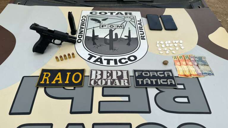 Com apoio da Coin/SSPDS, PMCE captura homem com extensa ficha criminal com arma de uso restrito em Sobral