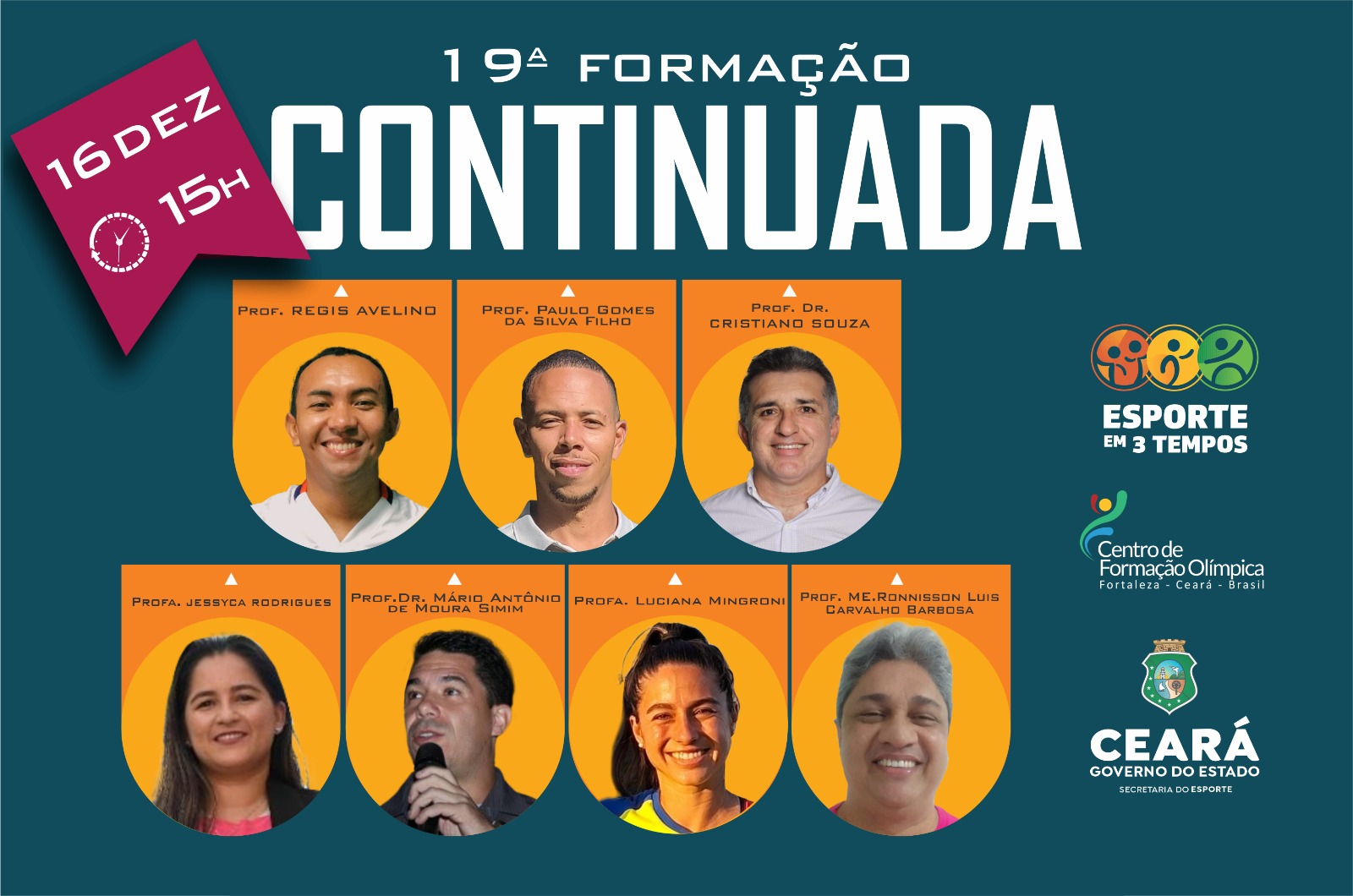Esporte em 3 Tempos realiza a última Formação Continuada neste fim de semana