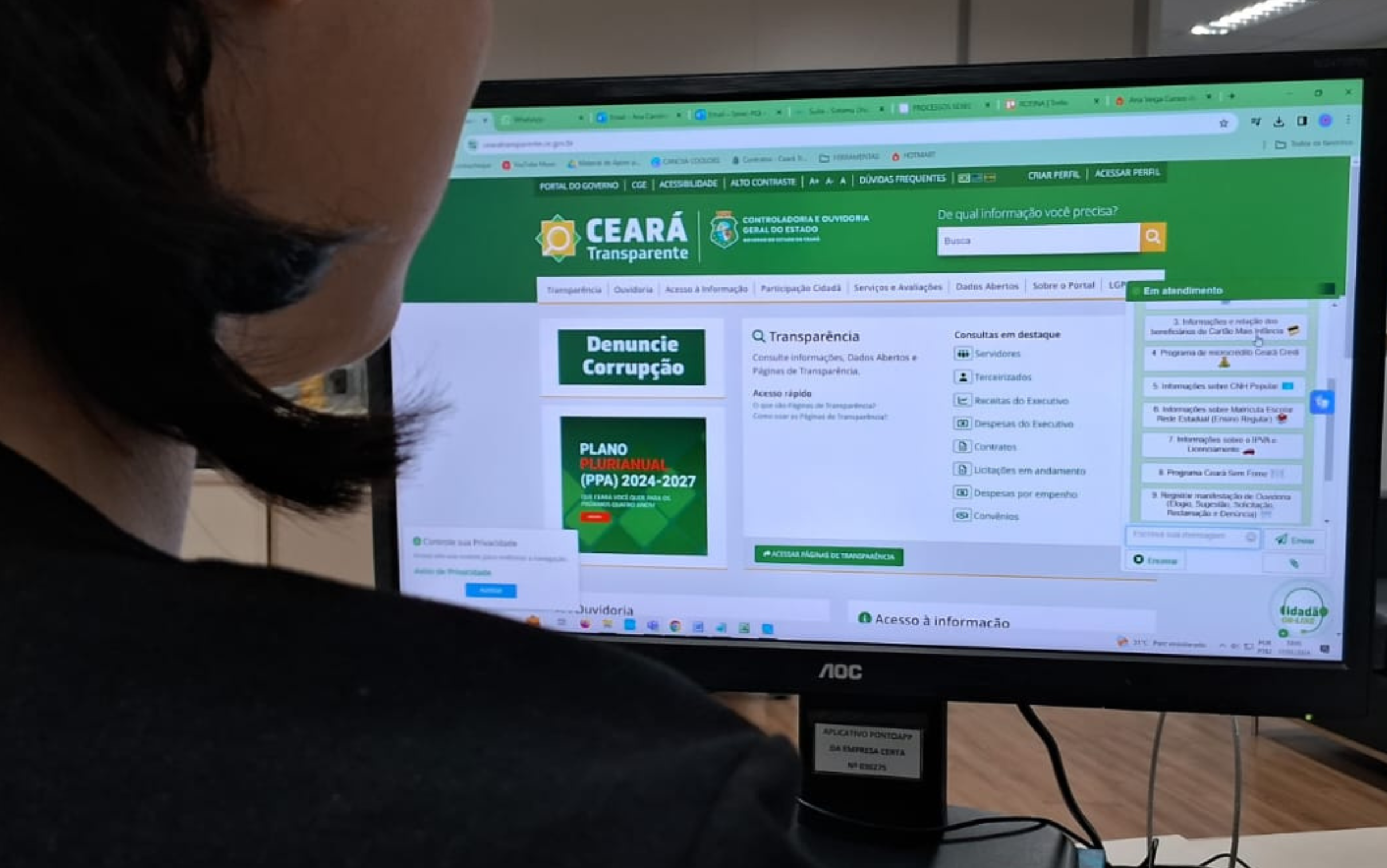 Cidadão On-line realiza 17 mil atendimentos em seu primeiro ano de implantação
