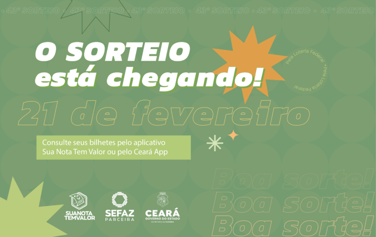 43º sorteio do Sua Nota Tem Valor será realizado nesta quarta-feira (21)