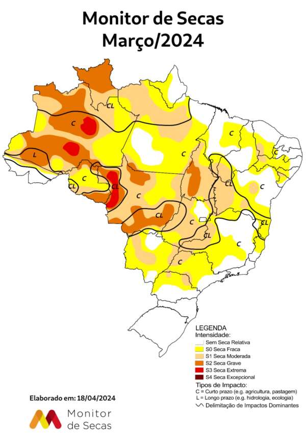 Ceará apresenta mais da metade do território sem seca relativa