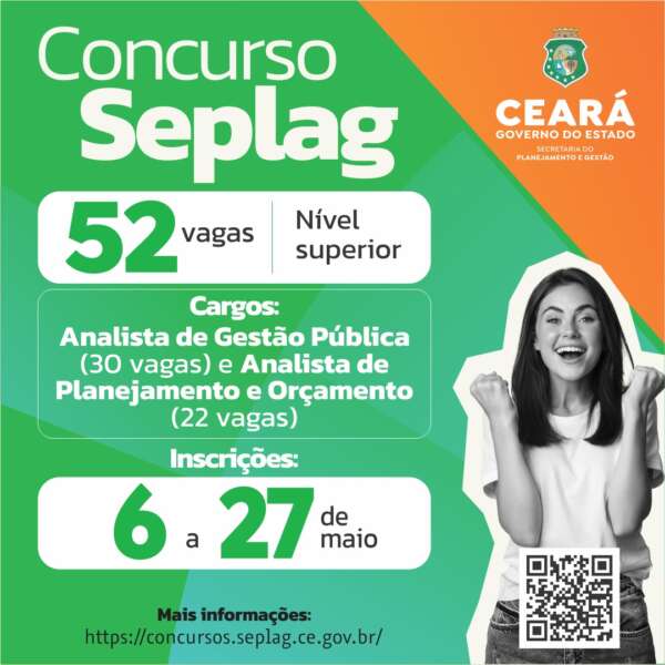 Últimos dias para se inscrever no concurso público para a Seplag