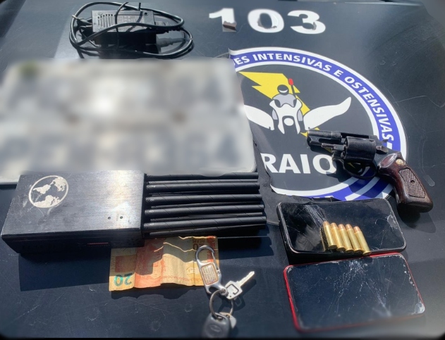 Com apoio do Nuvid/Ciops/SSPDS, PMCE prende trio com arma e placas de veículos adulteradas