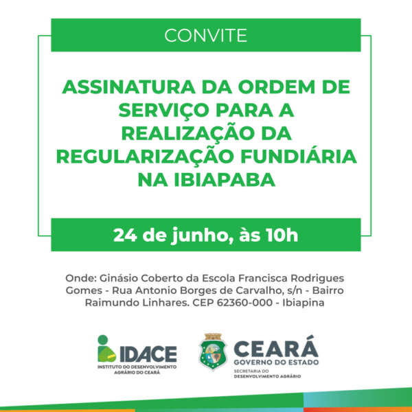 Regularização fundiária na Serra da Ibiapaba começa nesta segunda