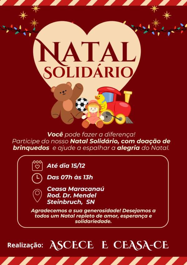 Ceasa-CE e Ascece lançam campanha Natal Solidário