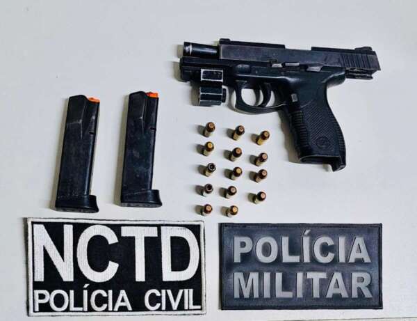 Com apoio da Coin, Polícias Civil e Militar capturam chefe de grupo criminoso e apreendem arma de fogo no Cariri